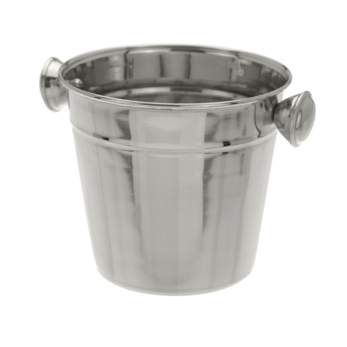 Serving ice bucket stainless steel - 12.5x11x10.5 cm