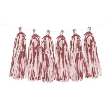 Garland with Rose Gold Tassels - 2 meters