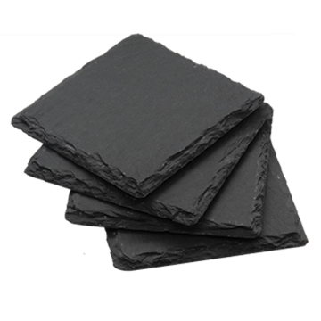 Slate Coasters 4x - 10x10 cm