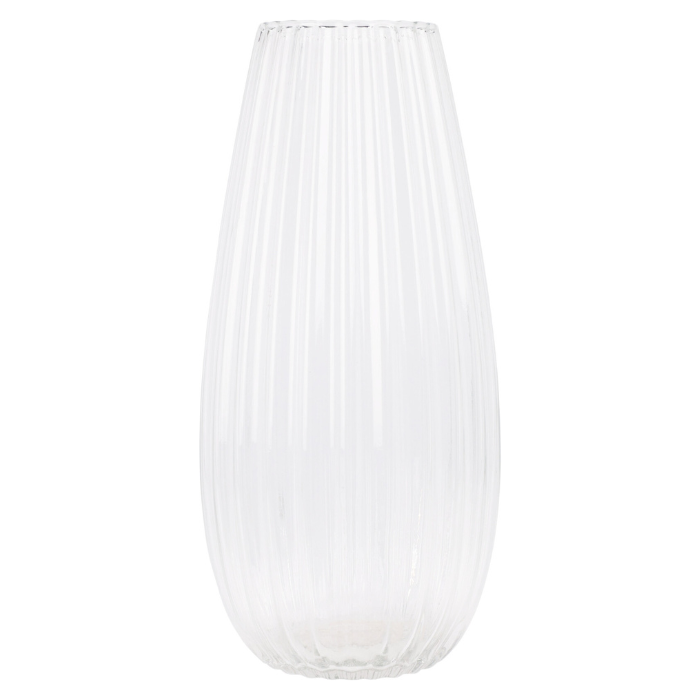 Stylish transparent glass vase 170x370 mm 