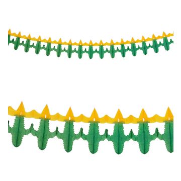 Mexican cactus with sombrero garland - 3 metres