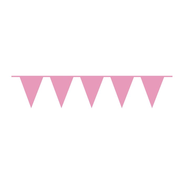 Pink Flag Garland 20 x 30 cm - 10 meters