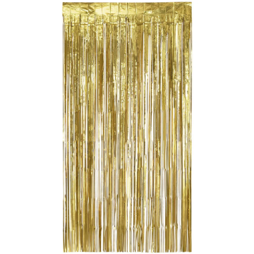 Gold glitter curtain 100 x 180 cm