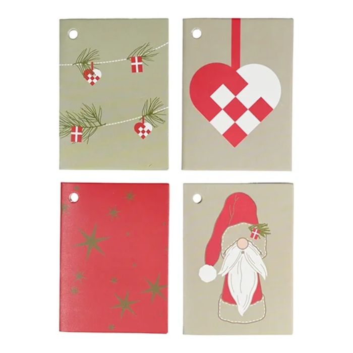 Gift tags with 4 different Christmas motifs 16x The Old Pharmacy