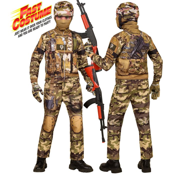 Camouflage Soldier Costume for Kids