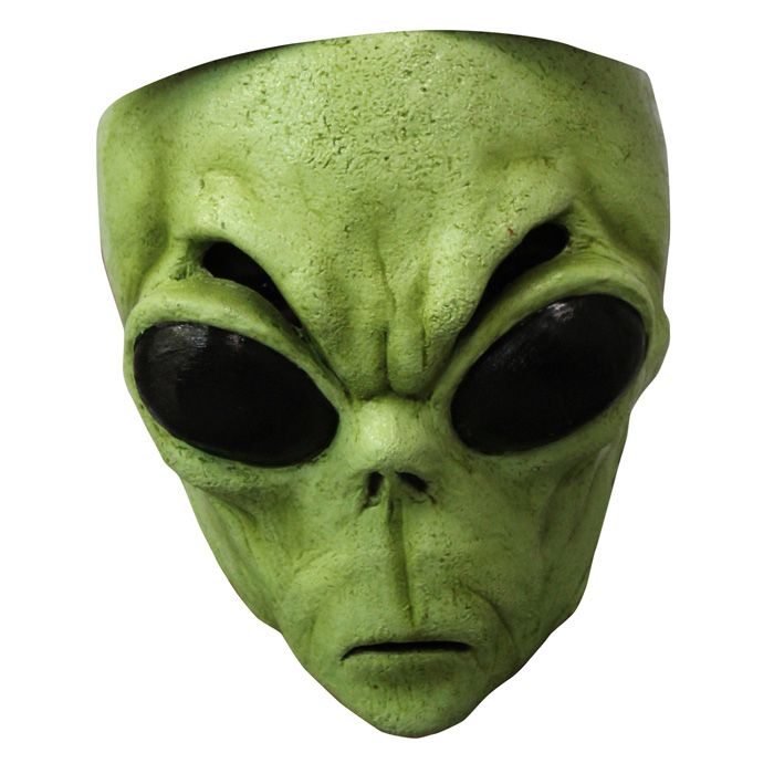 Green alien mask