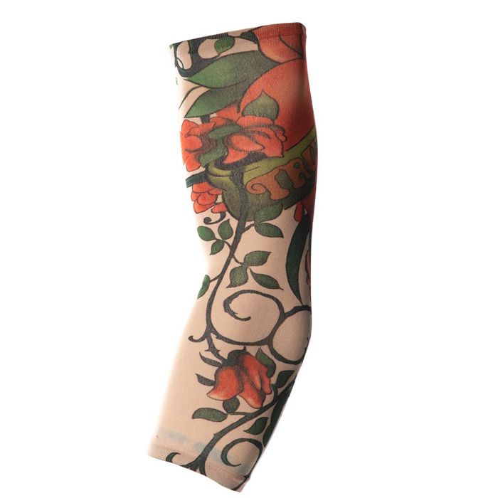 Red rose tattoo sleeve