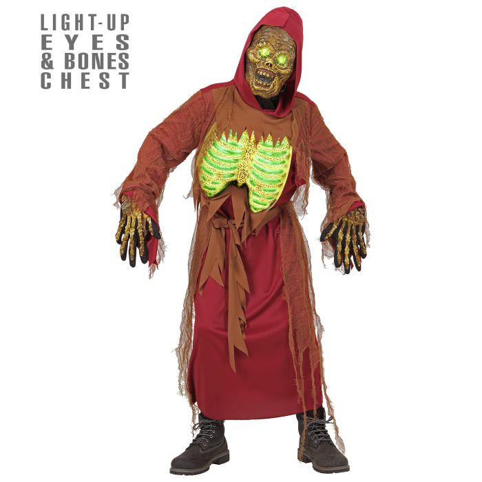Glowing Zombie Skeleton Costume for Boys