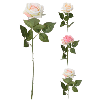 Artificial rose assorted 60 cm