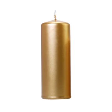 Metallic Gold Candles 6x - 15x6 cm