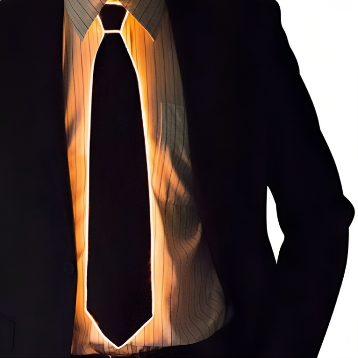 LED tie orange - one size