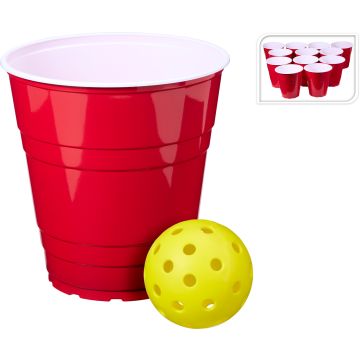 Garden Pong Game with 12 Cups and 2 Balls