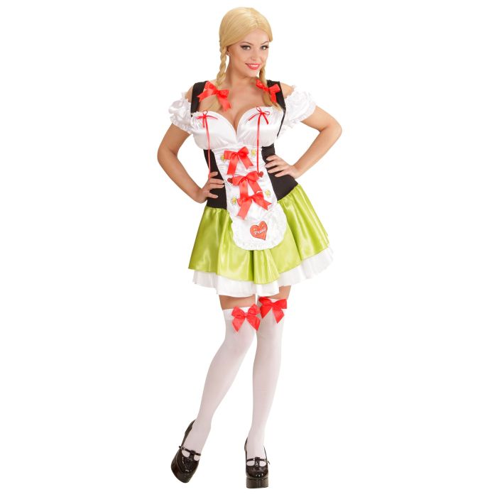 Barmaid Dress with Hair Bows