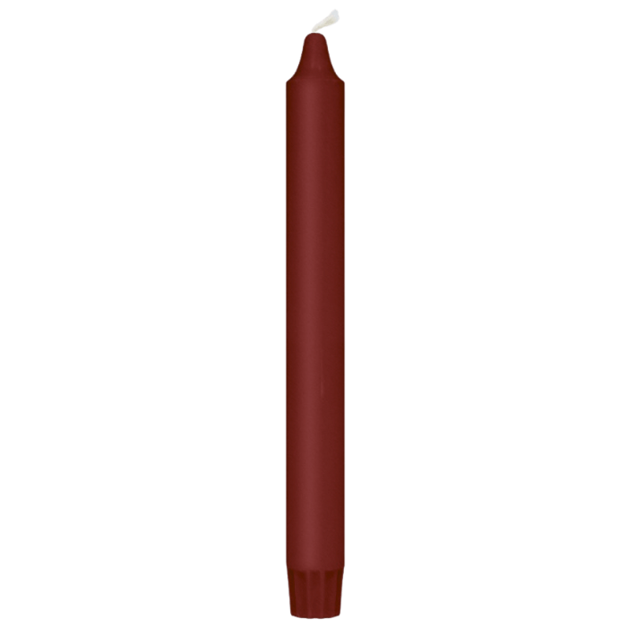 Bordeaux Taper Candles 8x - 24 cm