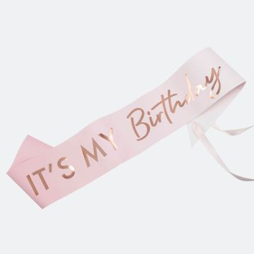 "It's my birthday" Sash - 75cm