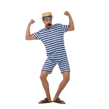 Vintage blue swimsuit 1920s costume