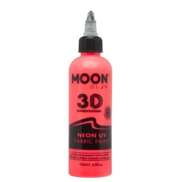 Neon UV Fabric Paint Red 125 ml Moon Creations