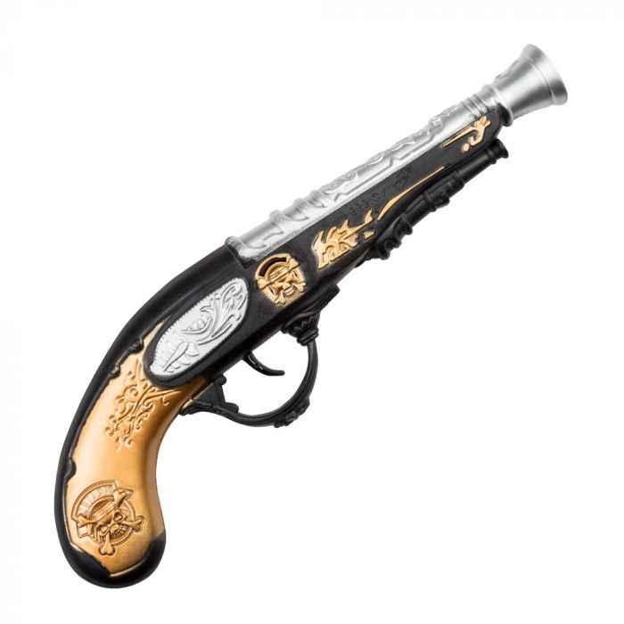 Pirate gun with skull - 28 cm