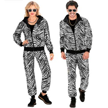Adult Silver Disco Jogging Suit