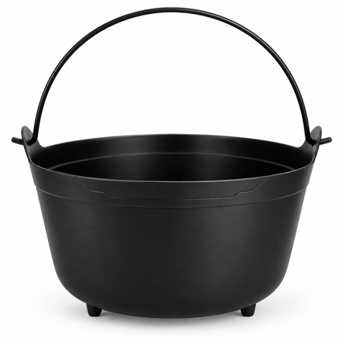Black Witch Cauldron - 38x36x25 cm