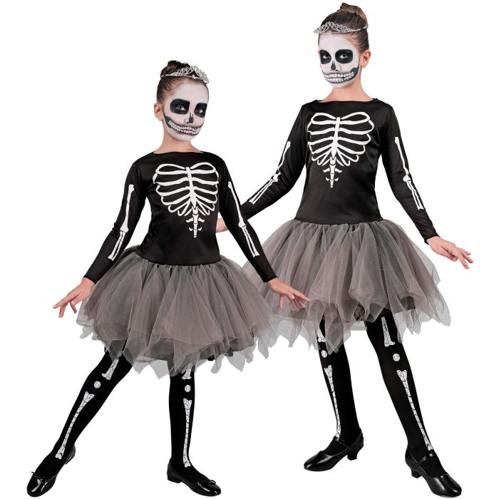 Ballerina Skeleton Costume for Girls