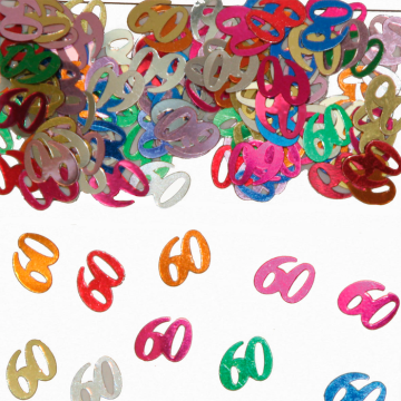 60th confetti multicoloured - 14g