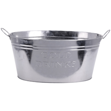 Oval serving tub with handles - 50x34 cm