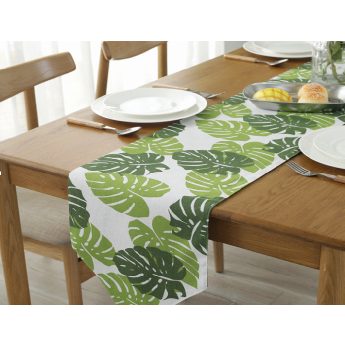Monstera Leaf Table Runner - 30x183 cm