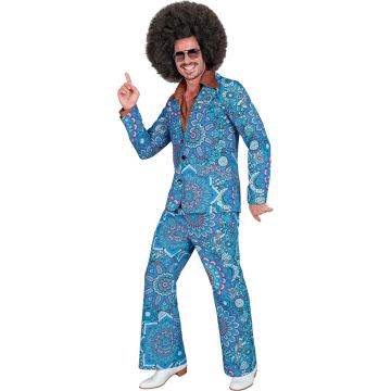 Mandala Suit Costume in Turquoise Blue