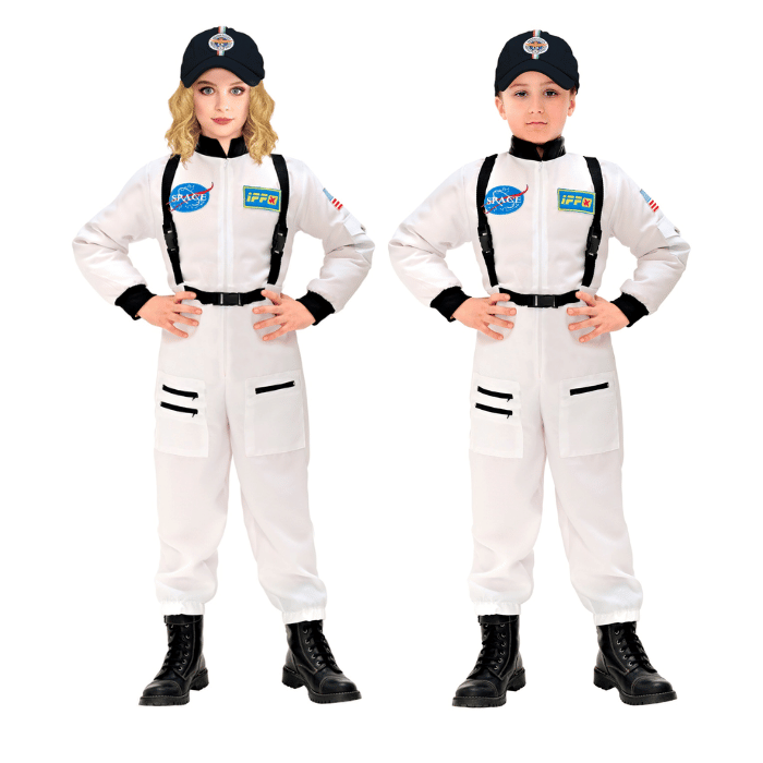 White astronaut costume for children