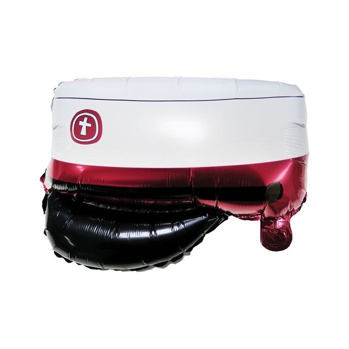 Red Graduation Cap Foil Balloon - 39 x 53 cm