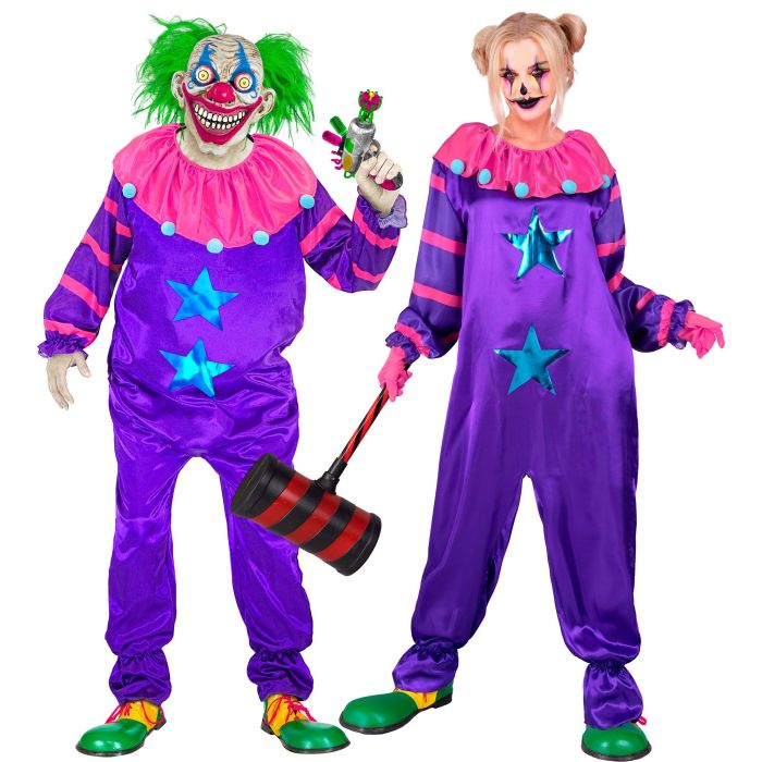 Spooky Purple Clown Costume