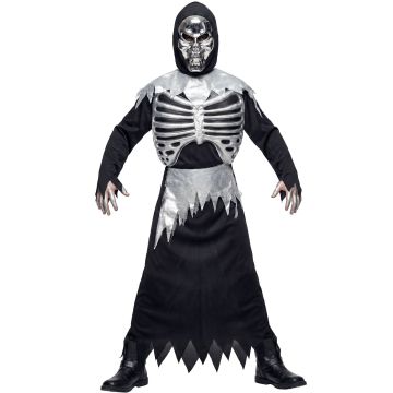 Grim Reaper costume with ribs for boys