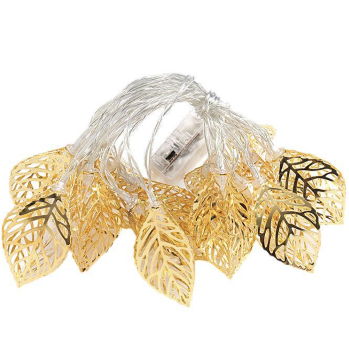 Leaf string light rose gold 1.5m