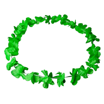 Hawaiian garland neon necklace green UV