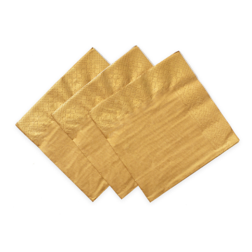 Gold Napkins 20x - 33x33cm