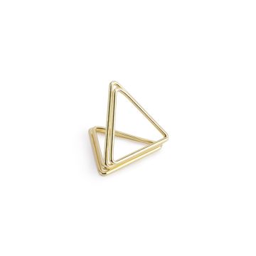 Triangular place card holder Gold 10x