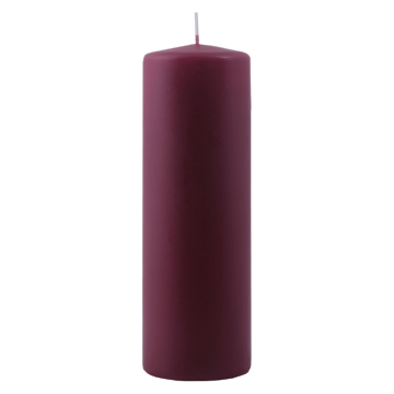 Block Candle Bordeaux 1x - 6x18 cm