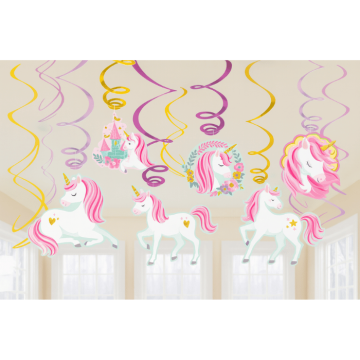 Unicorn swirls 12x - 61 cm