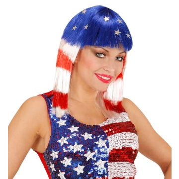 Miss America USA Wig with stars