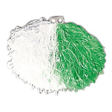 Cheerleader Pom Pom Green and White - 1X