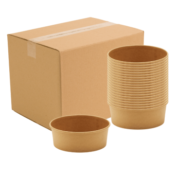 Engangs skål papbowle 300x - 1200 ml