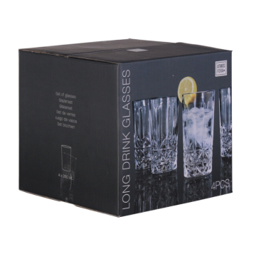 Long drinks glas 300 ml - 4x