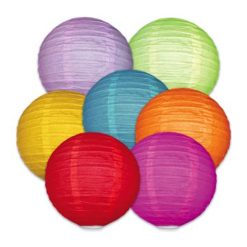 Colourful Paper Lanterns 40 cm