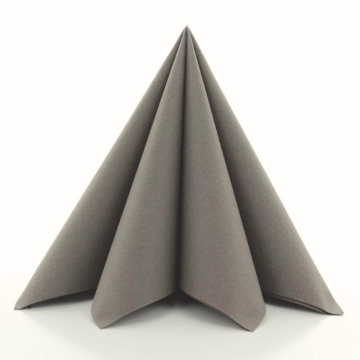 Luxury napkins grey-brown 12x - 40x40 cm