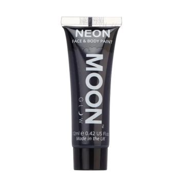 Neon UV Face And Body Paint Black 12 ml Moon Creations