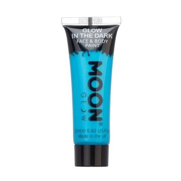 Selvlysende Ansigts Og Kropsmaling Blå 12 ml Moon Creations