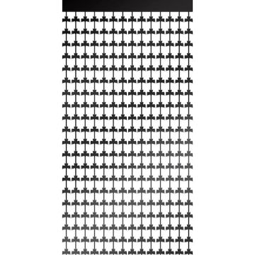 Bat Curtain Black - 2 x 1 meter