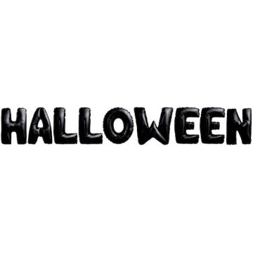 Halloween foil balloons black - 40 cm