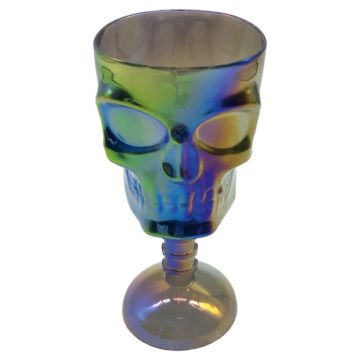 Multicoloured Skull Trophy Plastic Cup - 18 cm